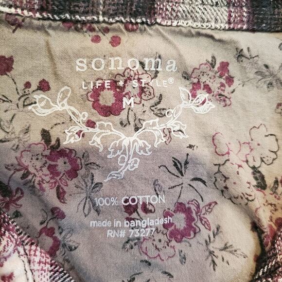 Sonoma medium womens button down shirt - Picture 9 of 11